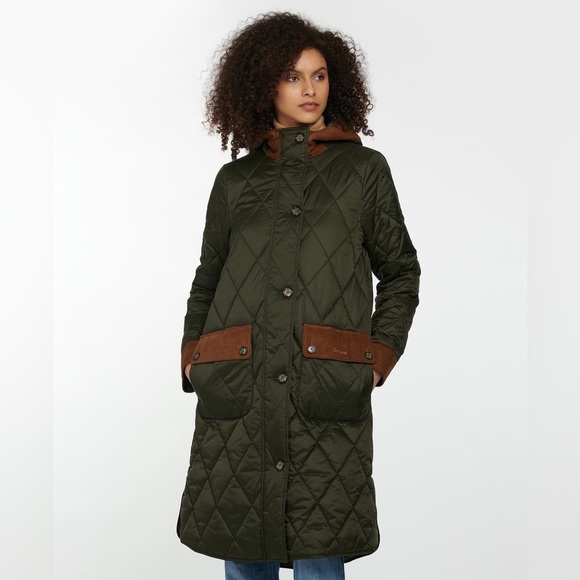 NWTs Barbour Mickley Quilted Jacket. Sage/Ancient. Sz. 10 US (14 UK) - Picture 5 of 16